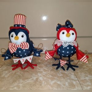 RARE 2022 Patriotic Felt Birds
